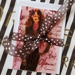 ❗Henri Bendel Illustrator Izak Zenou Bendel Girl Glam Notecards and Envelope Set